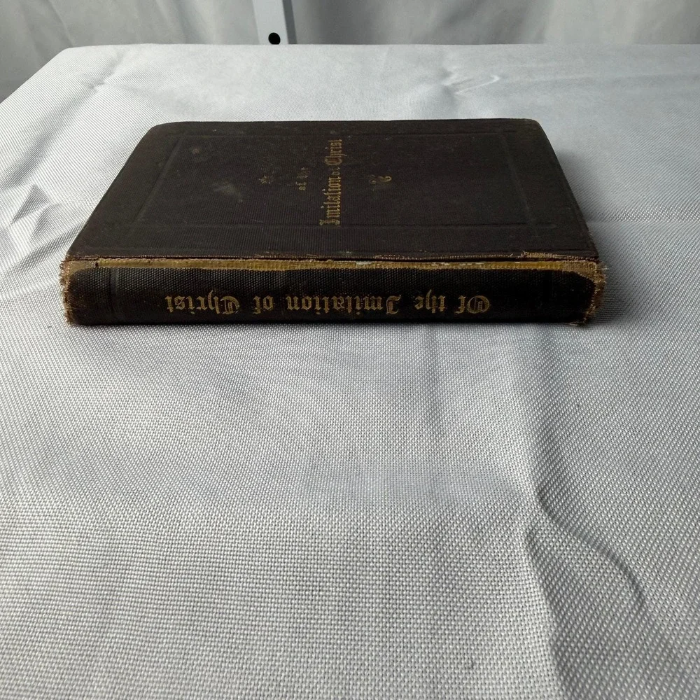 Antique 1872 Imitation of Christ Thomas a Kempis Rivingtons Baptism Inscription